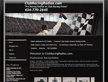 Tablet Screenshot of clubracingradios.com